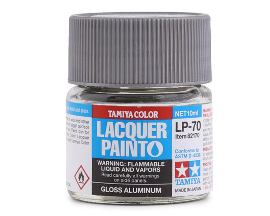 LP-70 Gloss Aluminum Lacquer Paint 10ml Bottle (TAM82170)