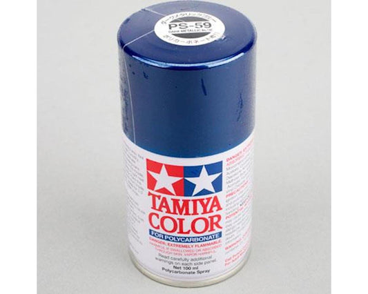 PS-59 Dark Metallic Blue Lexan Spray Paint 100ml Can (TAM86059)