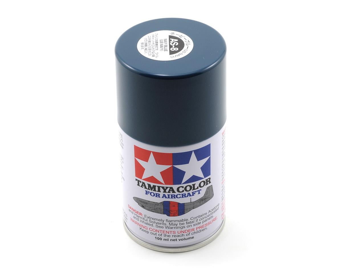 AS-8 USN Navy Blue Lacquer Spray Paint 100ml Can (TAM86508)