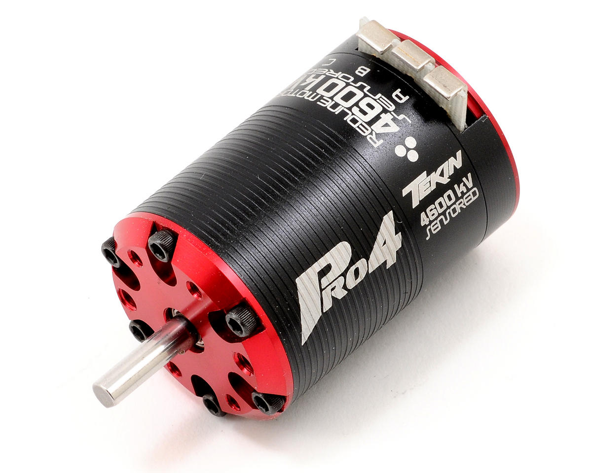 Pro4 4-Pole Sensored/Sensorless Brushless Motor 4600KV with 5mm Shaft for 1/10 RC Vehicles (TEKTT2500)