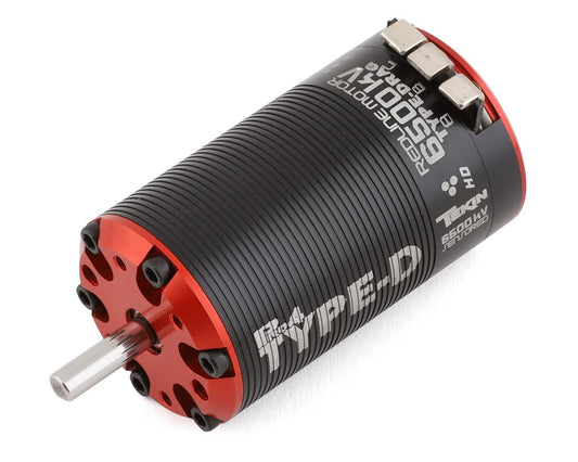 Pro4 Type-D 4-Pole Sensored Brushless Motor 6500KV with 5mm Shaft for 1/10 Drag Racing (TEKTT2535)