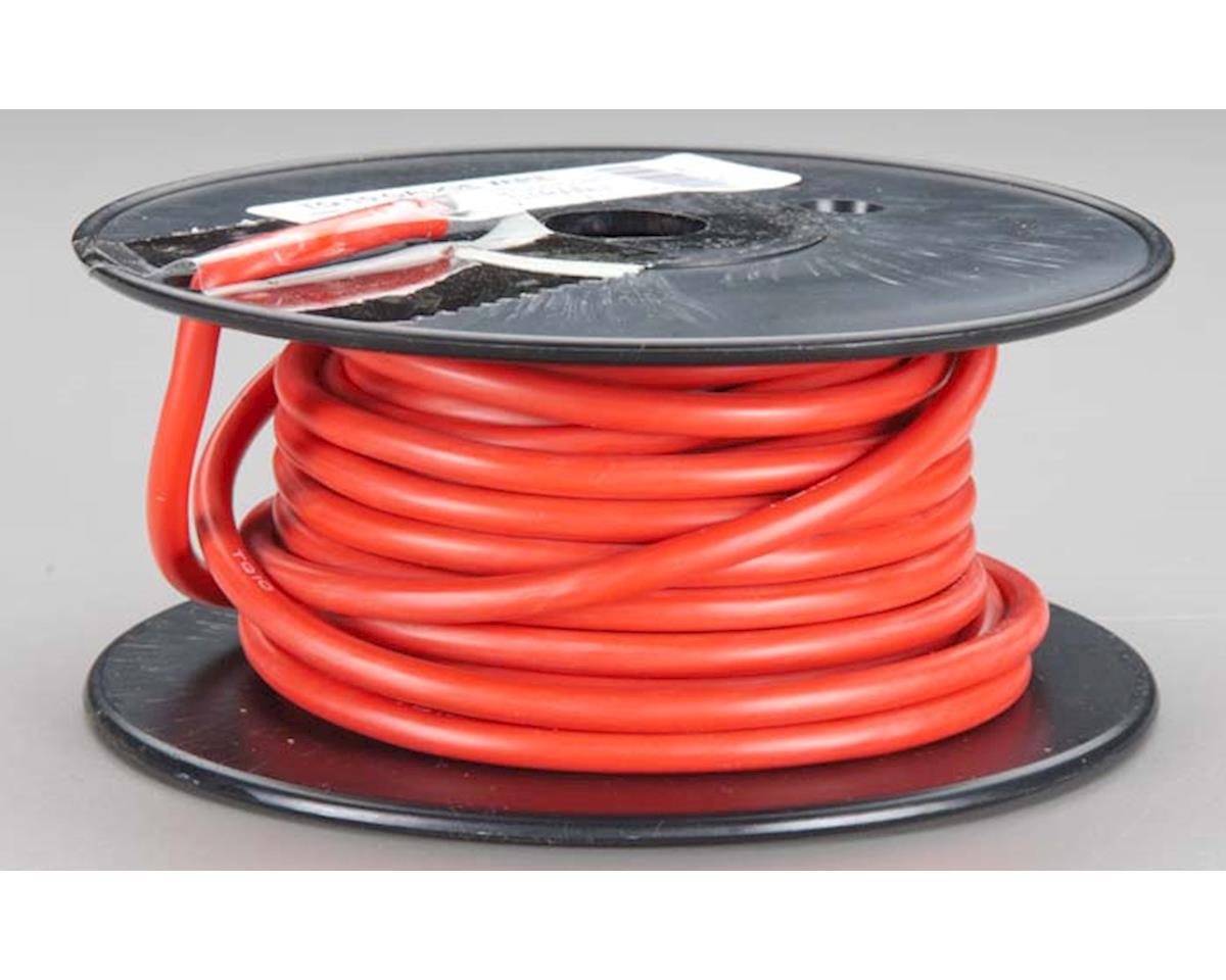 Silicone Wire Red 25' 10AWG (TQW1154)