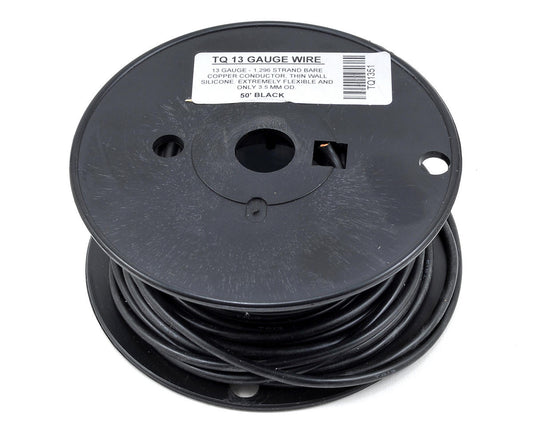 Silicone Wire Black 50' 13AWG (TQW1351)