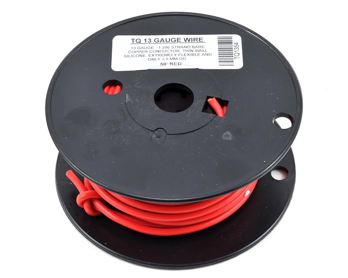 Silicone Wire Red 50' 13AWG (TQW1354)