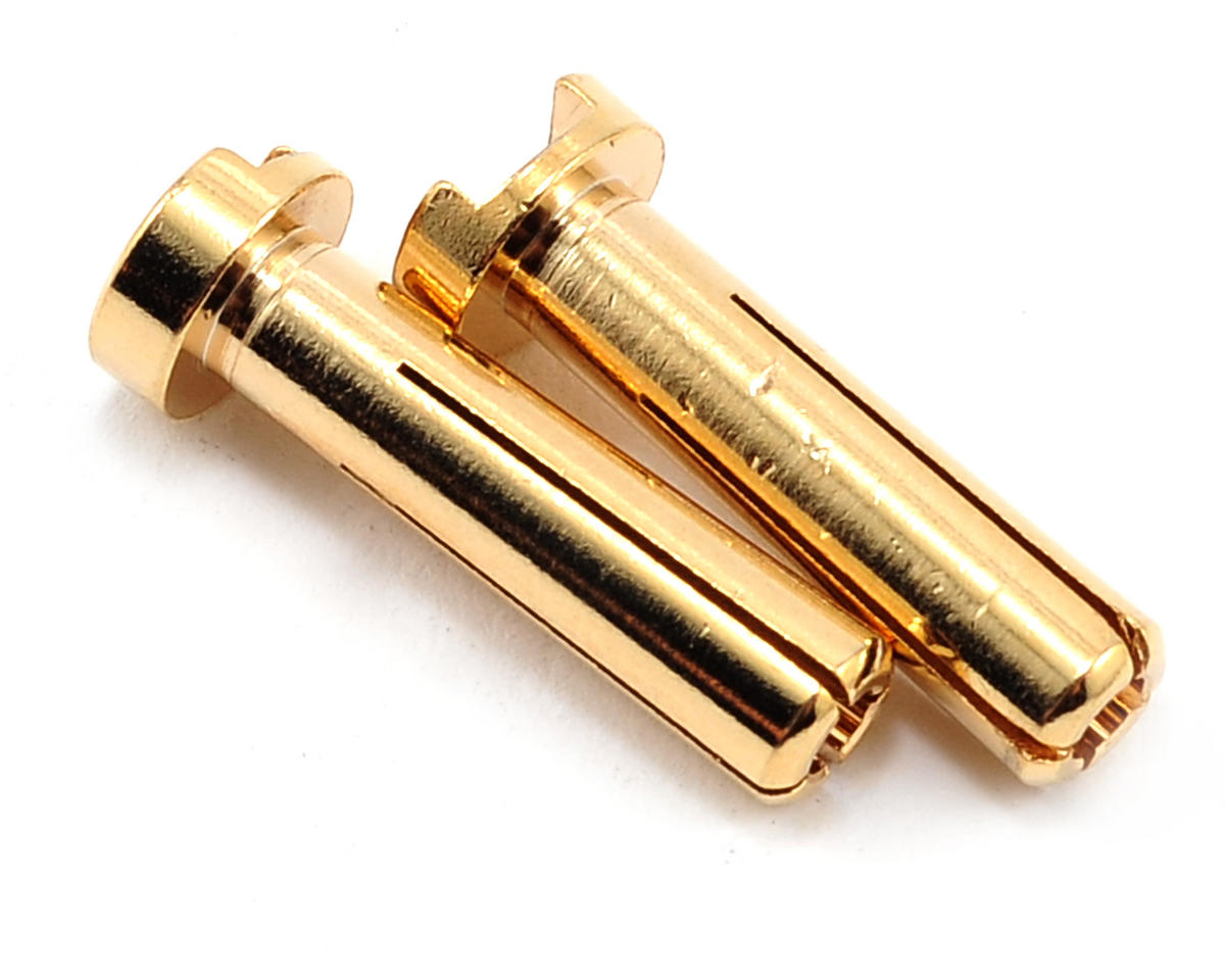 Gold Plated Low Profile Male Bullet Connector 4mm (2) (TQW2501)