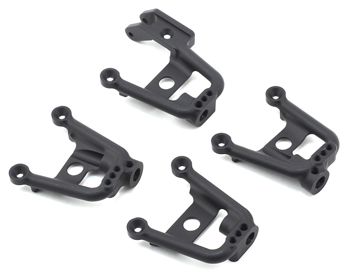 Aluminum Shock Hoops Black for SCX10 II (4) (VPS01860)