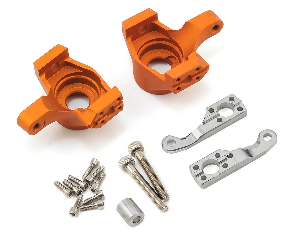 Aluminum Steering Knuckles Orange for SCX10 II (2) (VPS02903)